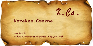 Kerekes Cserne névjegykártya